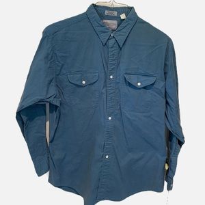 American Hero, long sleeve cotton shirt.  BDF, button pockets.  Size XL, used.